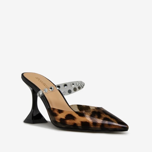 Leapord pointy heeled shoes NWT - Picture 11 of 12